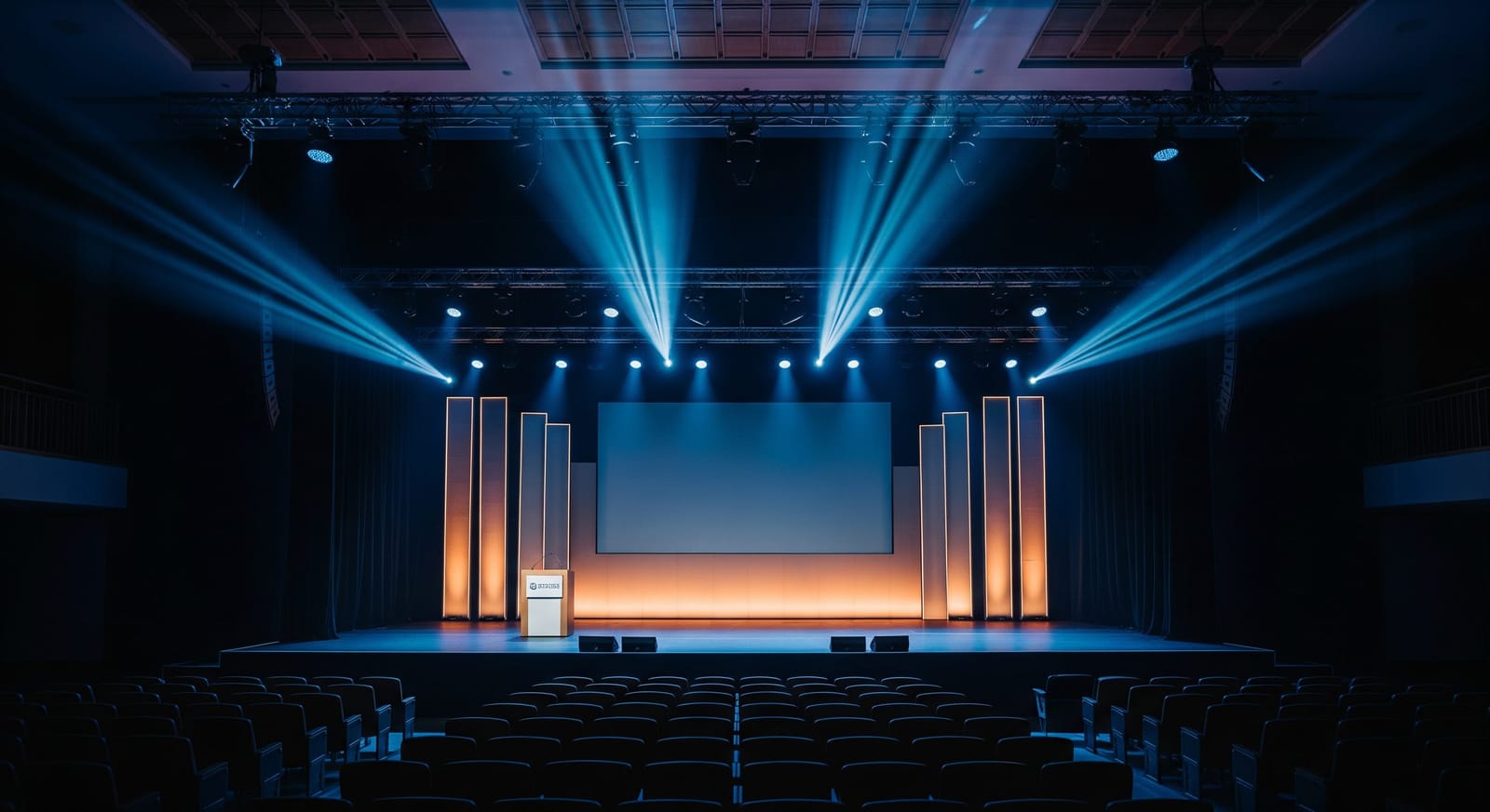 Conférence corporate vue scène